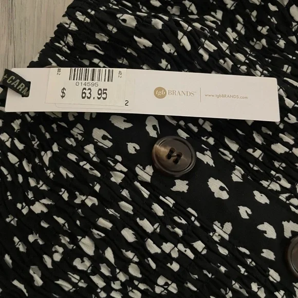 Coco + Carmen Strapless Black and White Jumpsuit - Picture 3 of 3